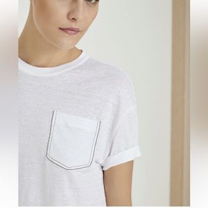 Brunello Cucinelli Beaded Pocket Tee